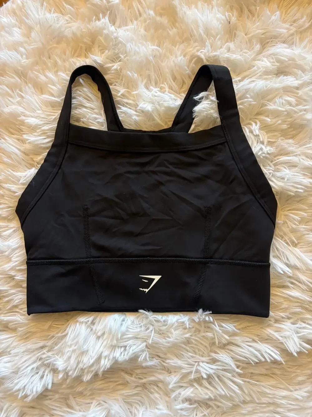 Gymshark Compression Sports Bra Black Size XS